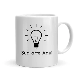 Caneca de Cerâmica Personalizada - Especial Dia dos Pais (Branca Premium)